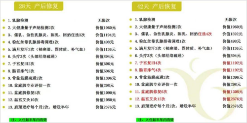 图18：某月子中心的服务内容及收费.png